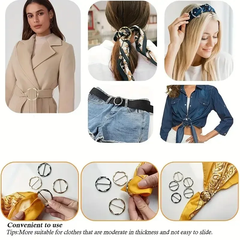 A Summer T-shirt with 4pcs of Fixed Hem Buttons, A Magical Tool for Shortening Shirts, and A Multifunctional Waist Button