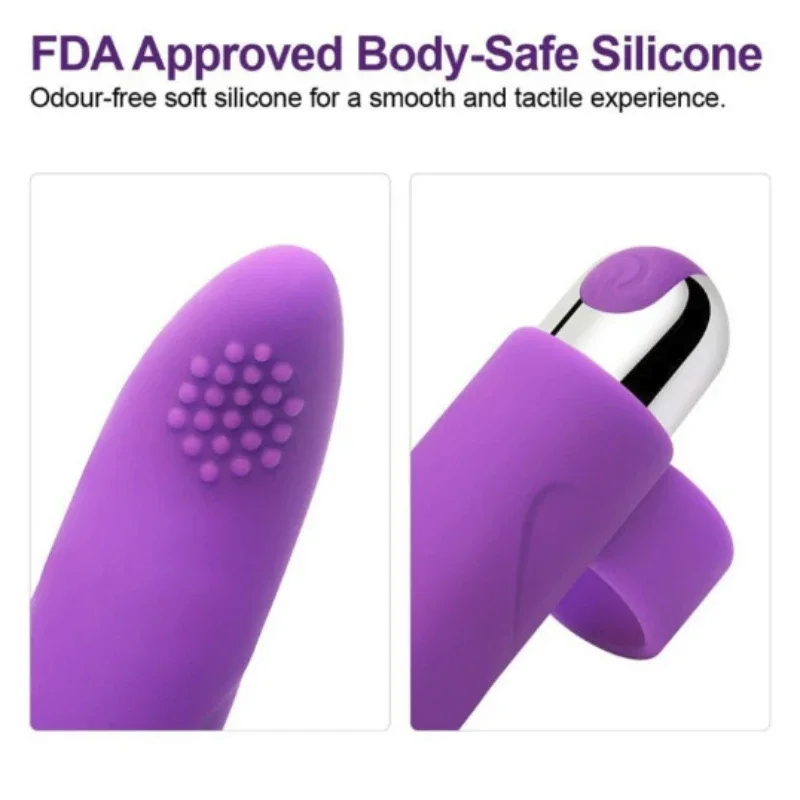 Vibrating Sex Toys 10 Modes Finger Vibrator Clitoris Massage G Spot Stimulation Rechargeable Vibrating Egg Women Masturbation