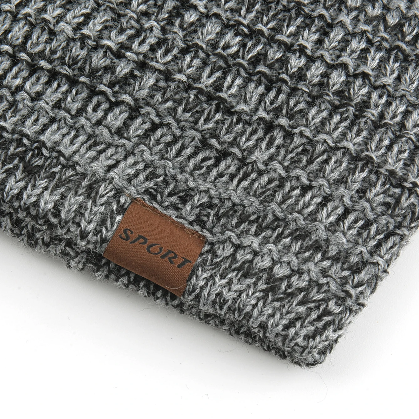 Winter Warm Skullies Beanie Men Thermal Multi-colored Knitted Minimalist Hat Thick Double-Layer Fleece Lined Skull Cap