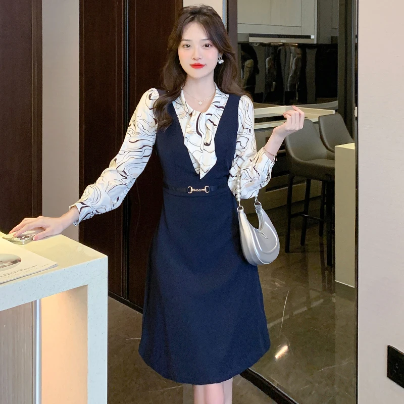 

Actual fashion dress female spring and fall new thin French elegant temperament ageing small skirt vintage dress bodycon dress