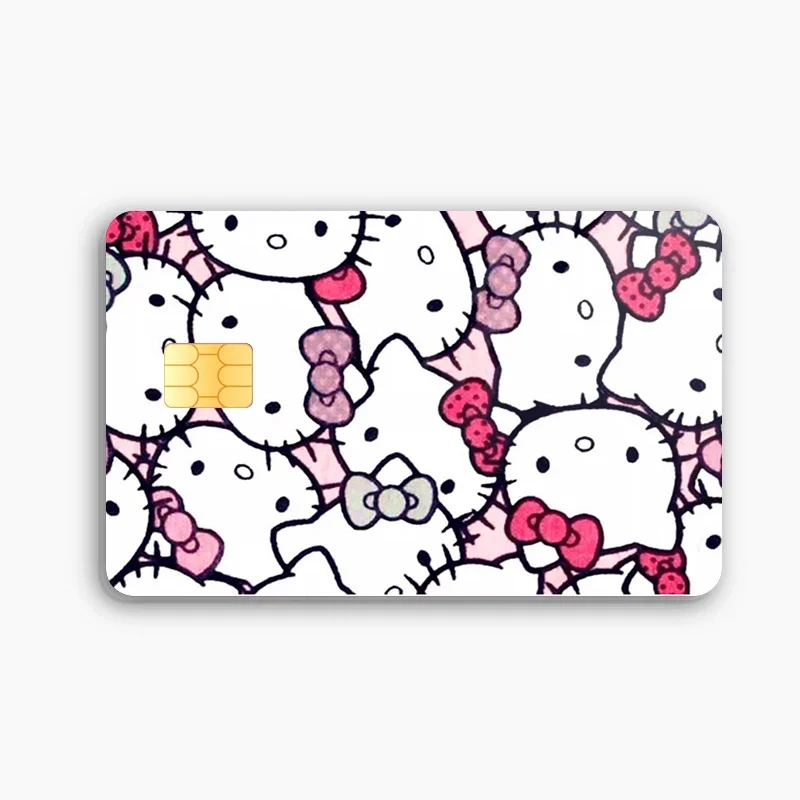 thumbnail image 1 of Pegatinas para tarjetas de crédito y débito de Hello Kittys, bricolaje, Sanrios Anime Melody, pegatinas impermeables de póquer, cinta adhesiva para chips pequeños, 1 of 5