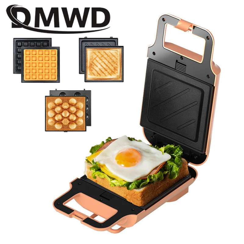 DMWD Multifunction Bread Toaster Electric Sandwich Maker Breakfast
