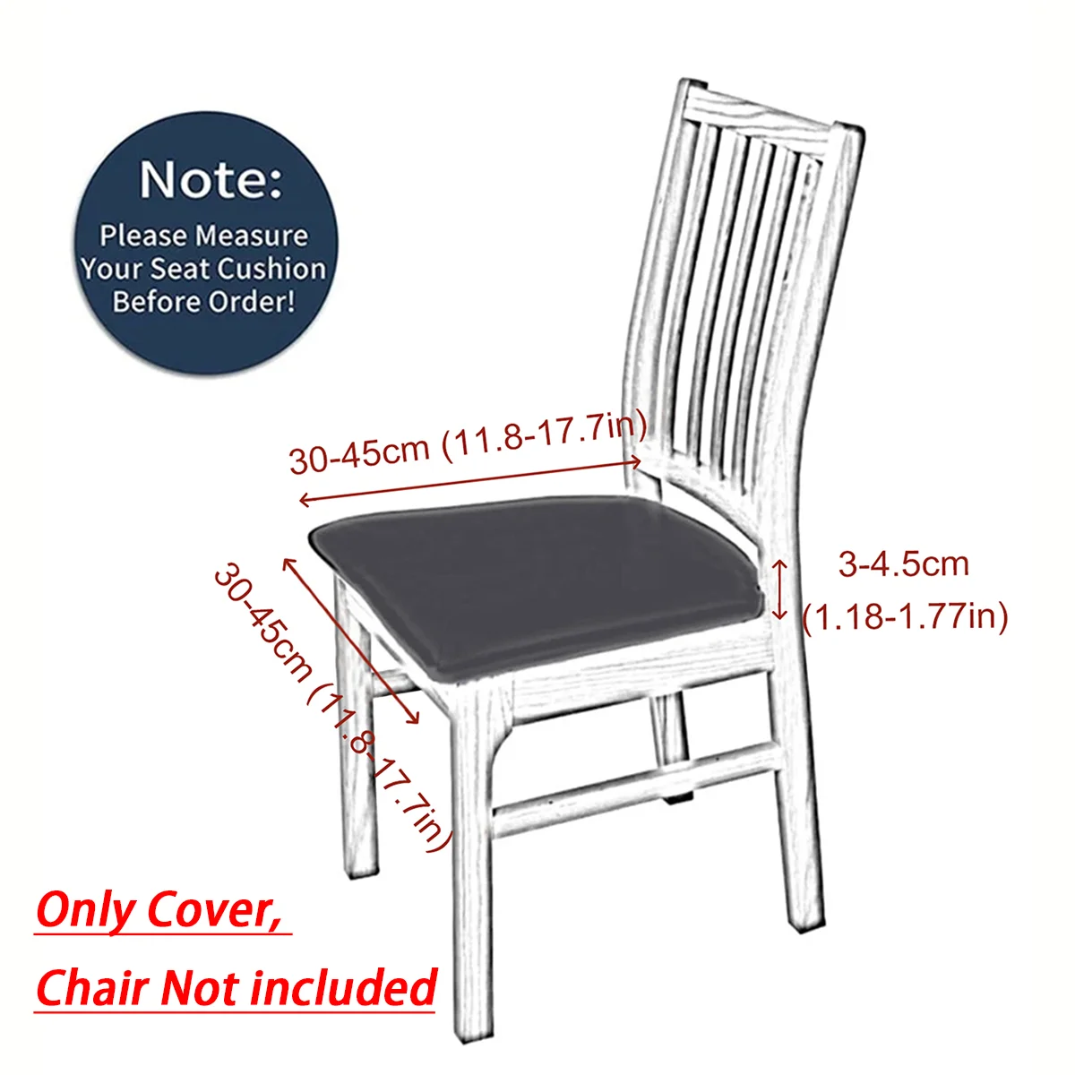 1/4/6pcs Solid color elastic milk silk stool cover, dustproof chair cover, hotel home chair cover decoration and beautification 3