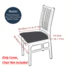 1/4/6pcs Solid color elastic milk silk stool cover, dustproof chair cover, hotel home chair cover decoration and beautification 3