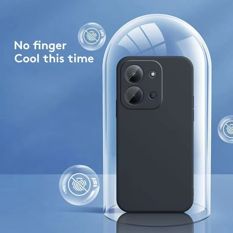 Square Liquid Silicone Protective Phone Case Cover