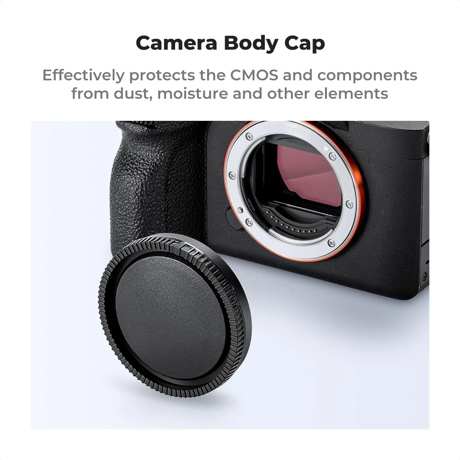 E Mount Camera Body & Rear Lens Cap