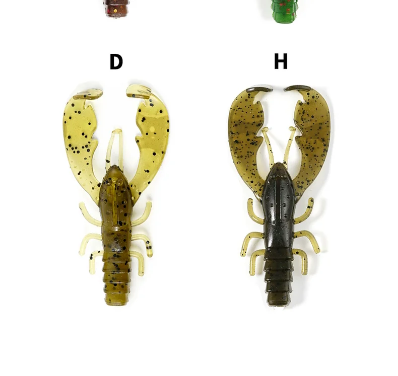 SUNMILE 6 Stück Angelköder Krebse Garnelen 7,5 cm/3,5 g Weiche Köder Kreatur Köder Iscas Künstlicher Köder Bass Barsch Angelköder – Detail 11