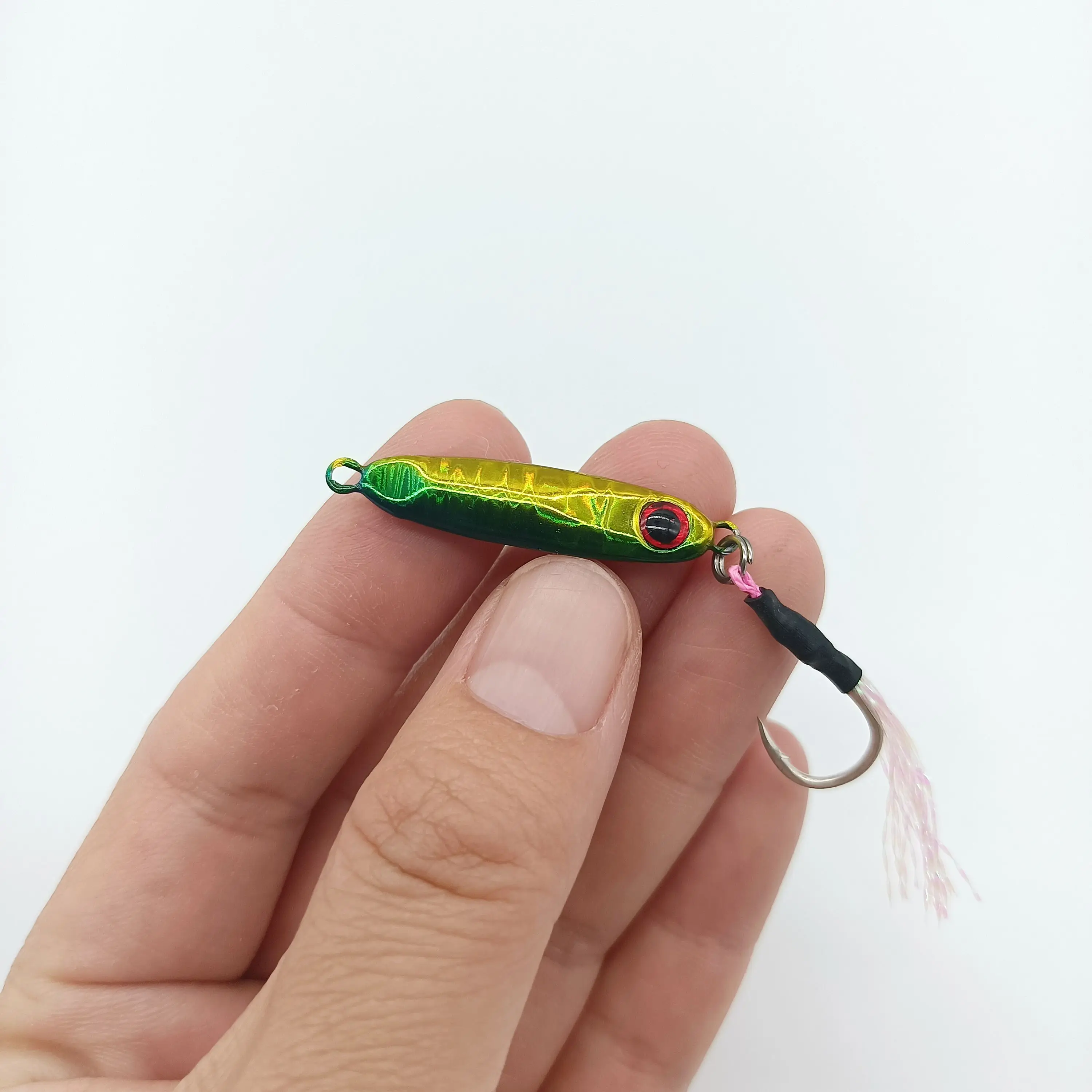 DUODUOYU 1PCS Micro Metal Jig Fishing Lure 5.5g/30mm Isca Artificial Bait With Single HookSpoon Jigging Lure Fishing Accessories