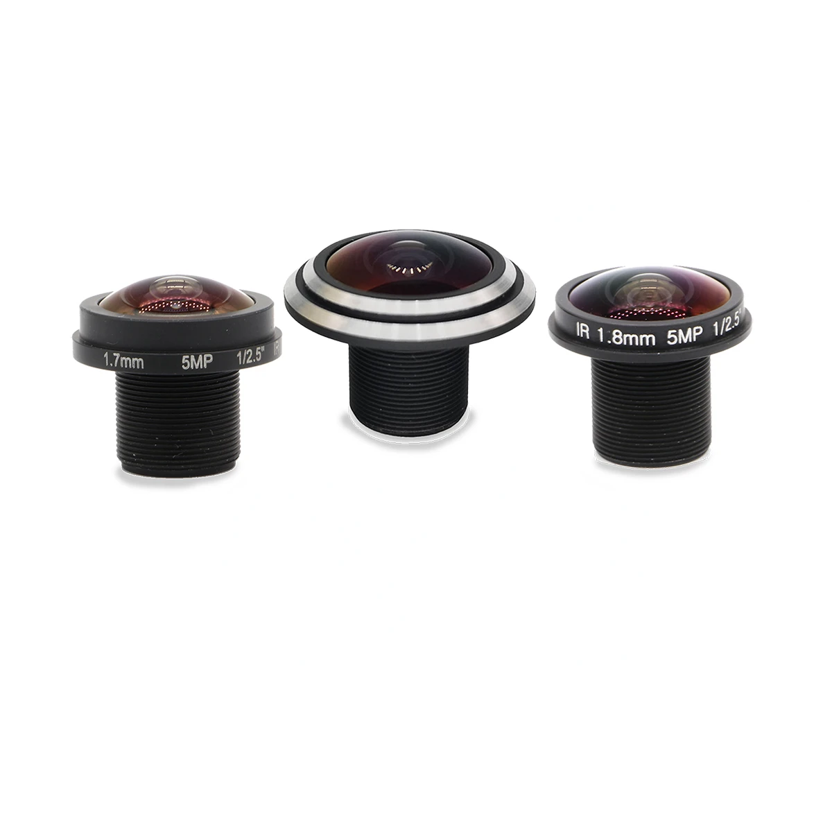 1.7-2.5mm Fisheye Lens 3MP 5MP For HD CCTV IP Camera M12 180 Degree Wide Angle Panoramic CCTV Lens