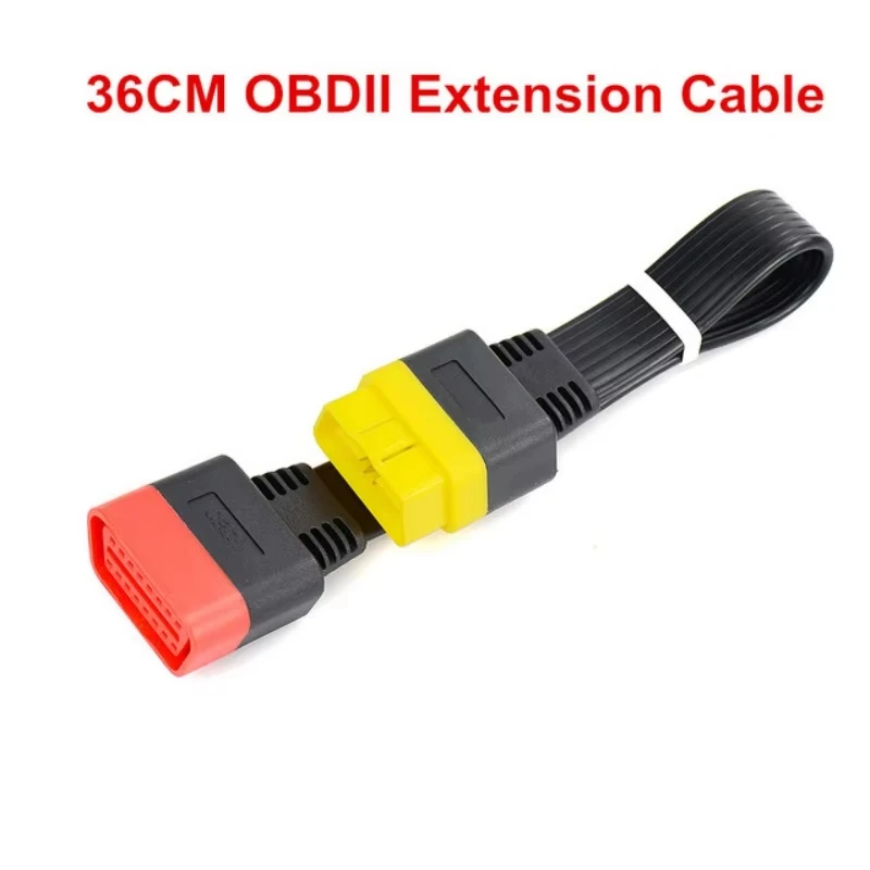 OBDII Extension Cable 16 Pin Male to Female 36CM Thinkdiag Easydiag BD2 Connector ELM327 OBD2 Diagnostic Cable