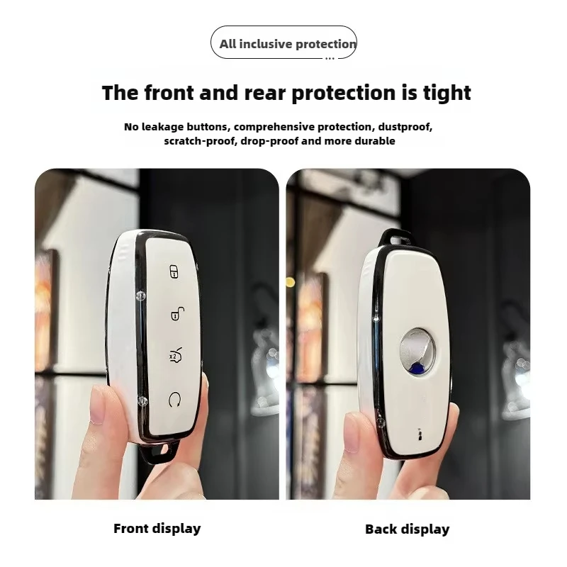 For DENZA d9 MPV car key cover n7/n8 smart key modification decoration TPU full package protection shell