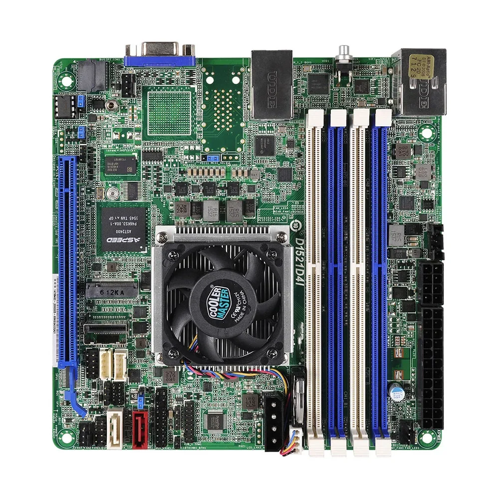 ASRock 랙 LGA1150 DDR4 128GB 지지대 Xeon D1521 서버 마더보드 D1521D4I