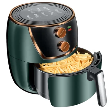 가정용 2023 조리 도구 세트, 건강 오일 프리, 재사용 가능한 라운드 실리콘 라이너, 저렴한 에어 프라이어, 6L 전기 가족 크기