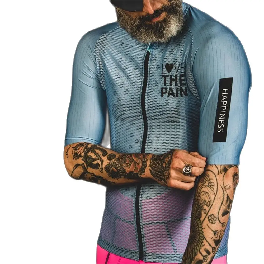 Love The Pain Men's Cycling Jersey Summer Breathable