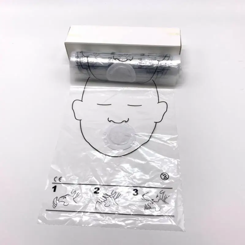 36Pcs/Roll CPR Resuscitator Mask CPR Face Shield For Training First Aid Kit