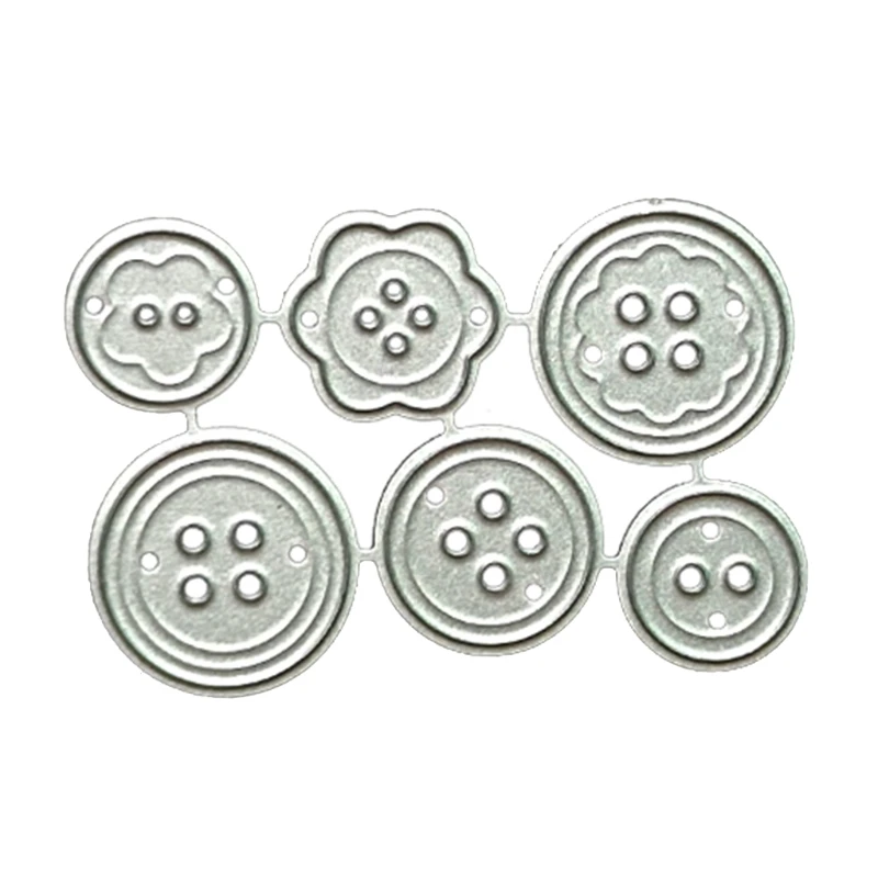 Metal Cutting Dies Craft Stencil Embossing Cutting Die Cutting Dies Button Cutting Dies Metal Stencil Template Mold Carbon Steel Mould Embossing Craft Decoration for Home School Supplies