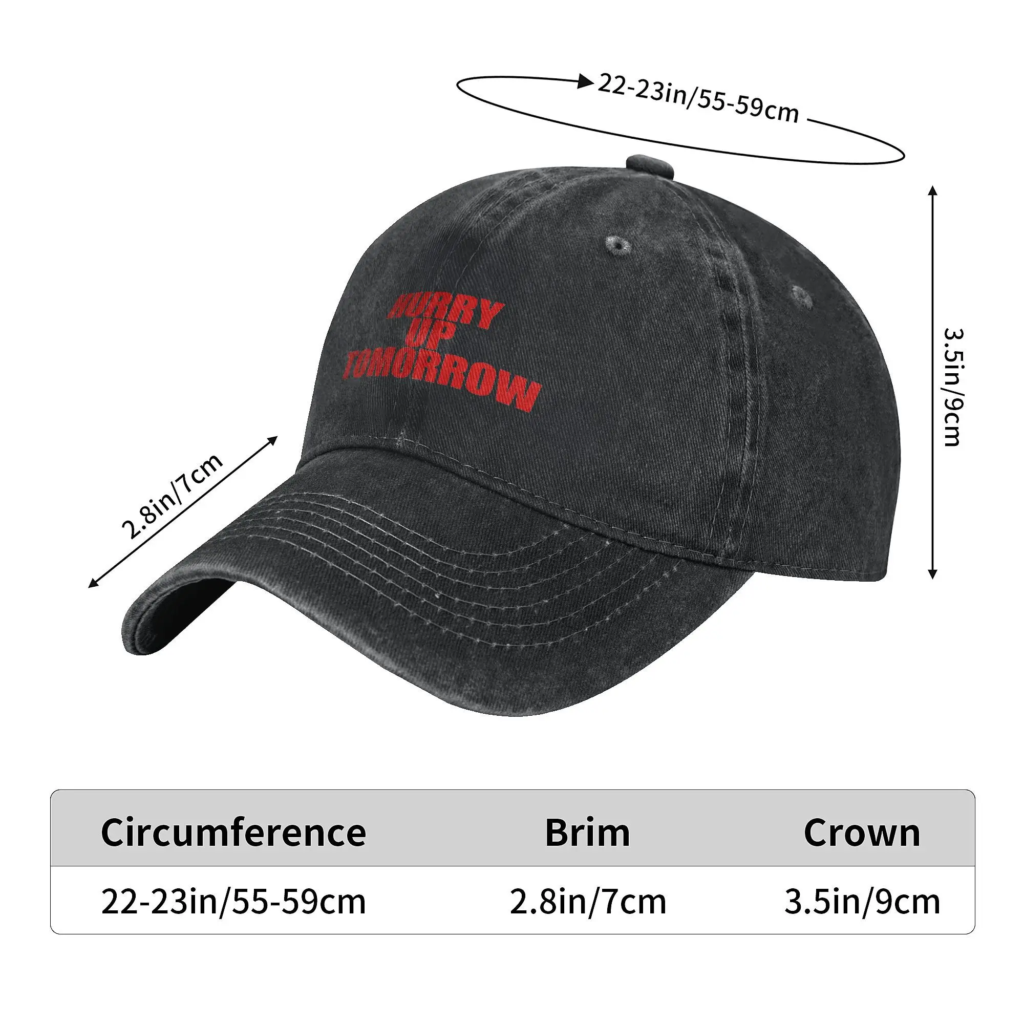 Vintage Hurry Up Tomorrow The Weeknd Baseball Cap for Men Women Distressed Cotton Headwear  Outdoor Running Golf Gift Caps Hat 5