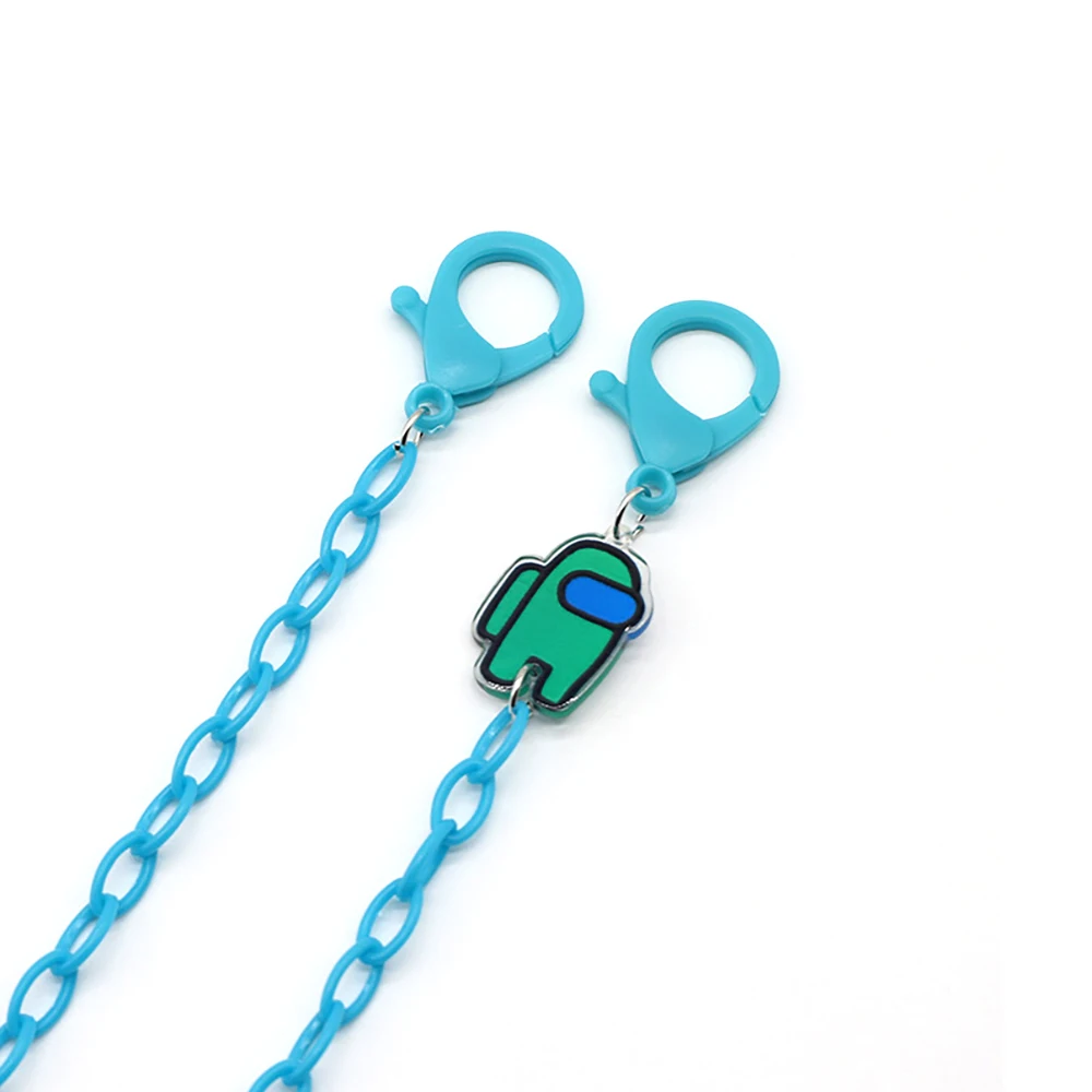 Face Mask Chain For Children Acrylic Fashion Sunglasses Lanyard Cartoon Spaceman Strap Trendy Eyeglass Holder Strap Hang on Neck