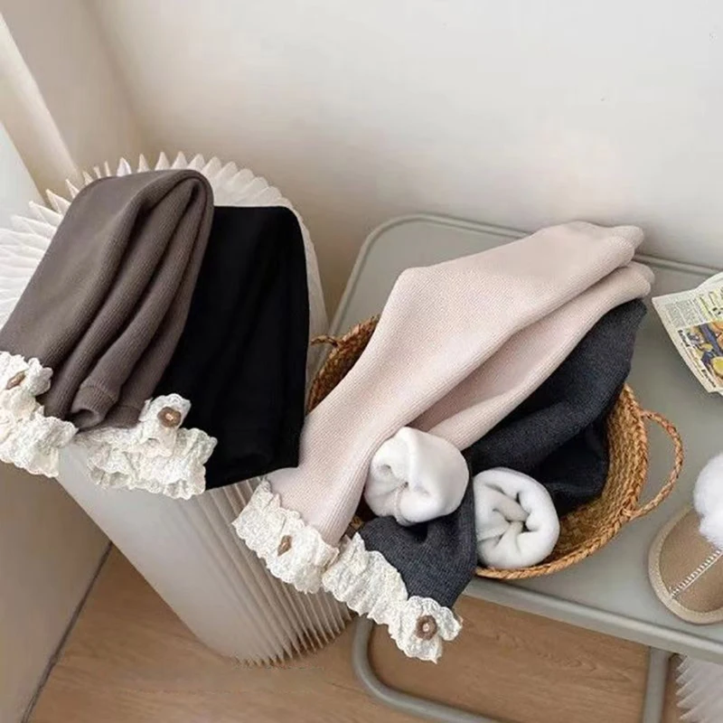 Girls Winter Fleece Lined Leggings