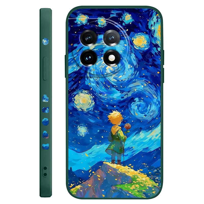 Starry Sky Prince Liquid Silicone Phone Case Cover