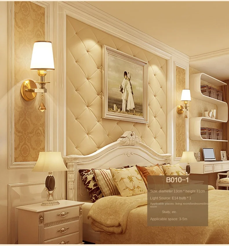 LUMINA(ルミナ) | FANシリーズ | ベッド・マットレスの錦之堂インターナショナル 北欧スタイル K9 クリスタル 屋内壁ランプ 12W 双頭 LED ホームデコレーションランプ 全銅製ランプ本体 リビングルーム 寝