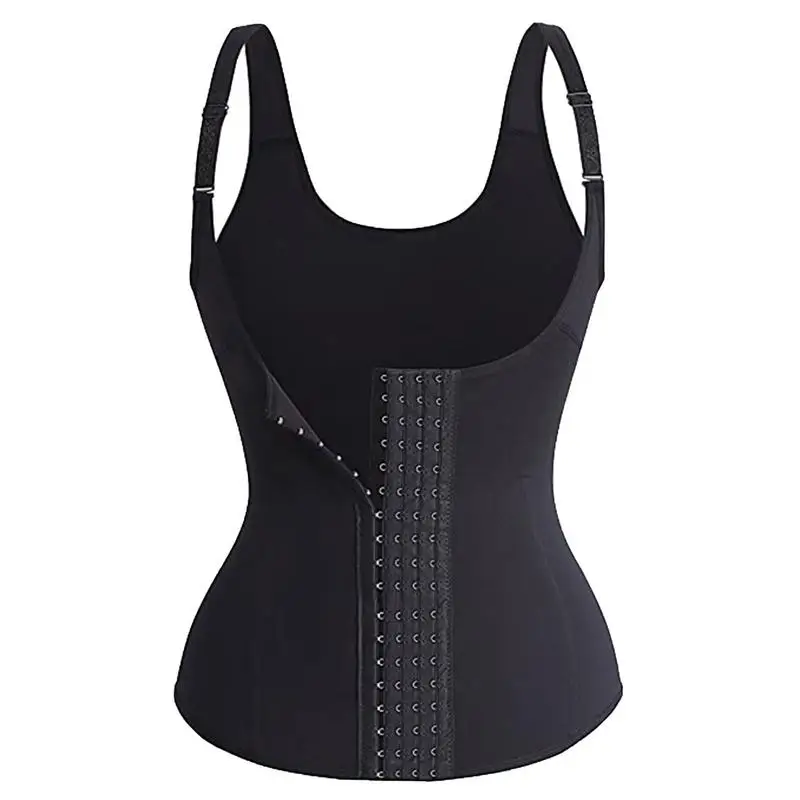 

Corset Shapewear Tops Black Corset Shapewear Tops With Four-Row Buckle Compression Support Tummy Control Shapewear Top For Work