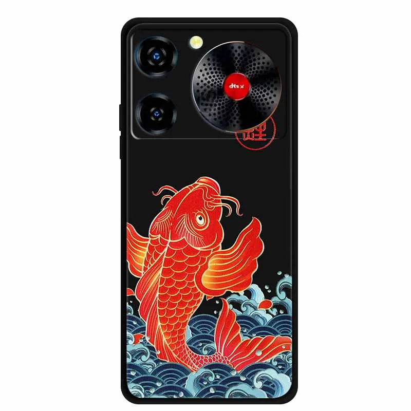 Floral 3D Embossed Shockproof Silicone Soft Phone Case – 6.6 Premium Back Cover