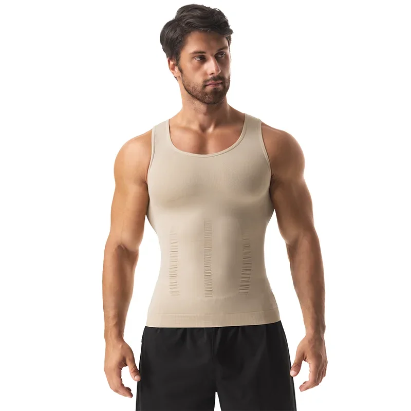 Model wearing compression tank top