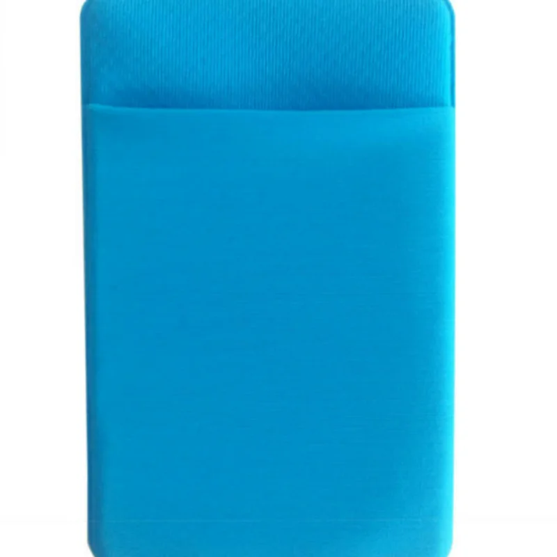 Fashion Elastic Lycra Adhesive Cell Phone ID Credit Card Holder Women Sticker Pocket Wallet Case