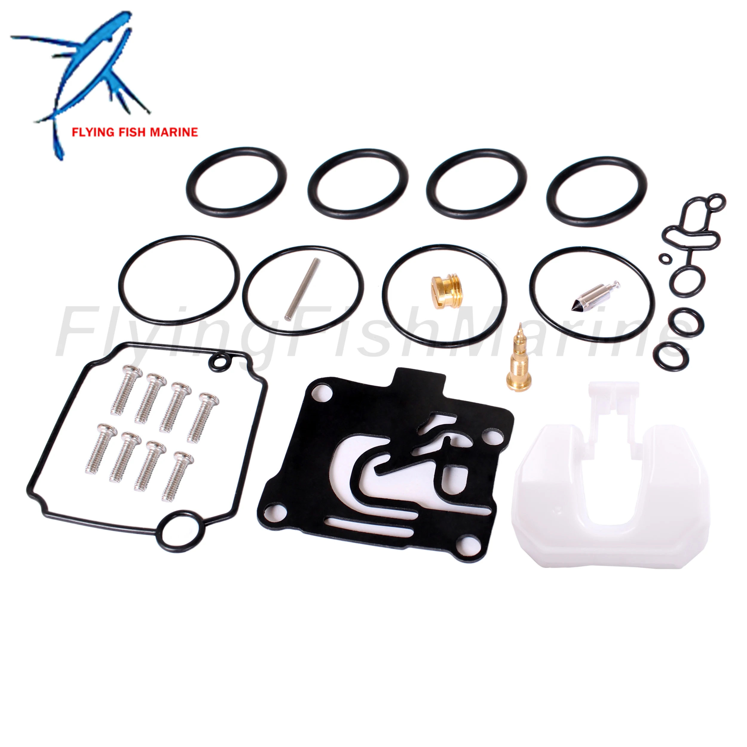 Outboard Motor 62Y-W0093-10 62Y-W0093-11 Carburetor Rebuild Repair Kit w/Joint 62Y-13586-30 for Yamaha 50HP T50 F50