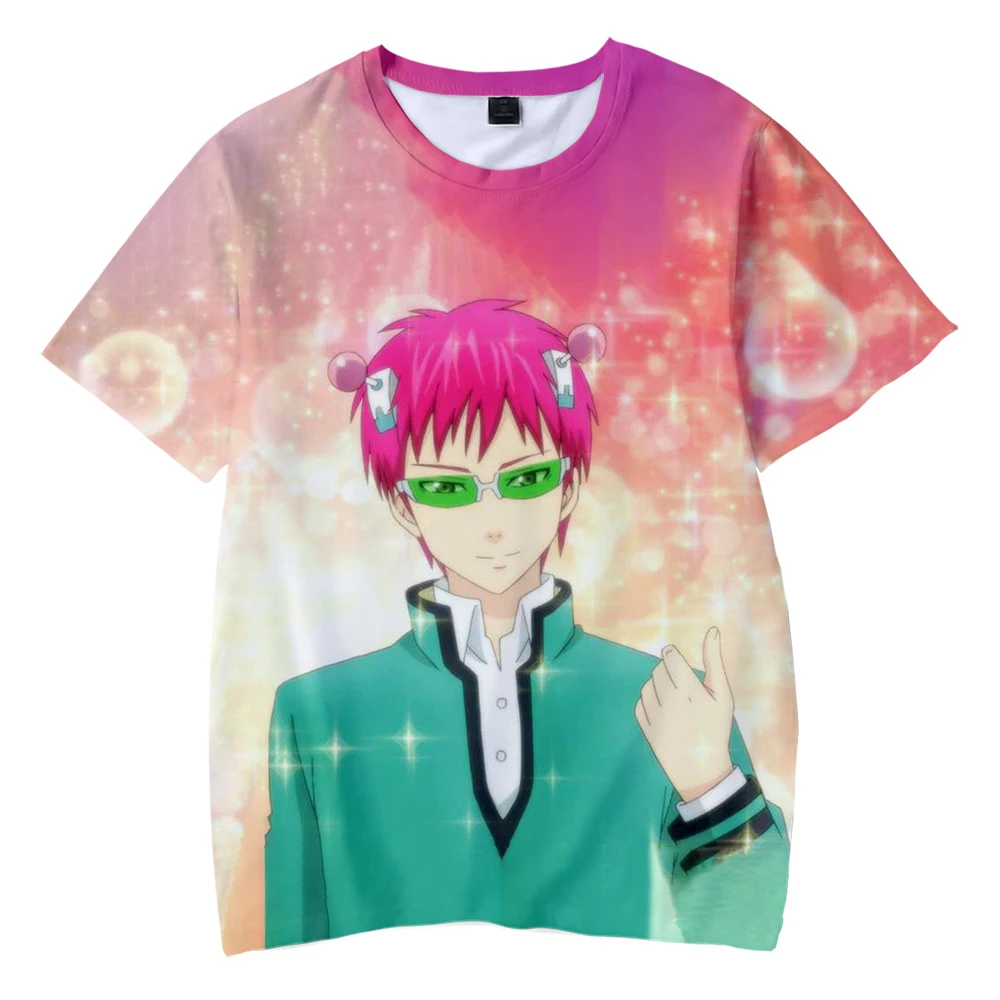 

Saiki Kusuo No Sai-Nan Tshirt Printed Men/Women/Kids Harajuku Funny T Shirt Costume Summer Kawaii Japan Unisex Anime Tops