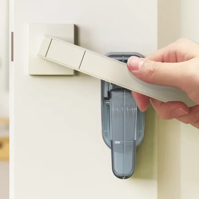 Easy To Install Security Protection Door Lever Lock Multi-Function Kids Baby Proofing Door Handle Locks Safety Protection Device child lock,door lock,safety lock