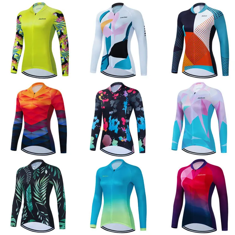 Women Cycling Jersey Long Sleeve MTB Cycling Clothing Spring Autumn Bicycle Maillot Ropa Ciclismo Sportwear Bike Clothes