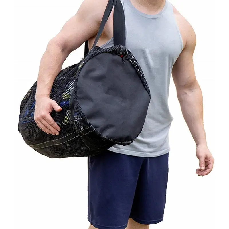 Portable Beach Bag Foldable Mesh Swimming Bag For Children Beach Toys Basket Storage Kids Outdoor Children Swimming Dry Sack dry bag swimming bag mesh beach bag mesh bag
