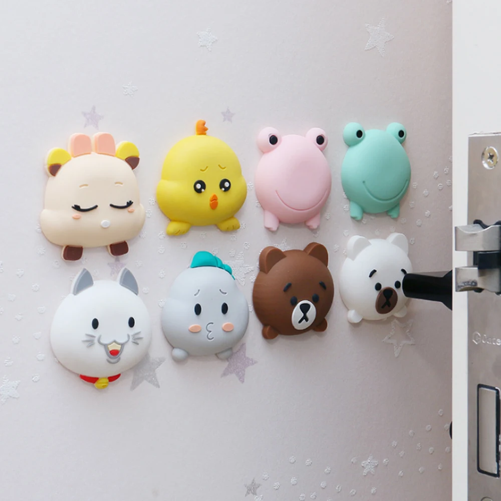 Silicone Door Stopper Mute Silicone Door Stopper Crash Pad Doorknob Deurstopper Protection Self Adhesive Wall Sticker Door Handle Buffer Bumper Guard door stopper,silicone door stopper,door stopper bumpers