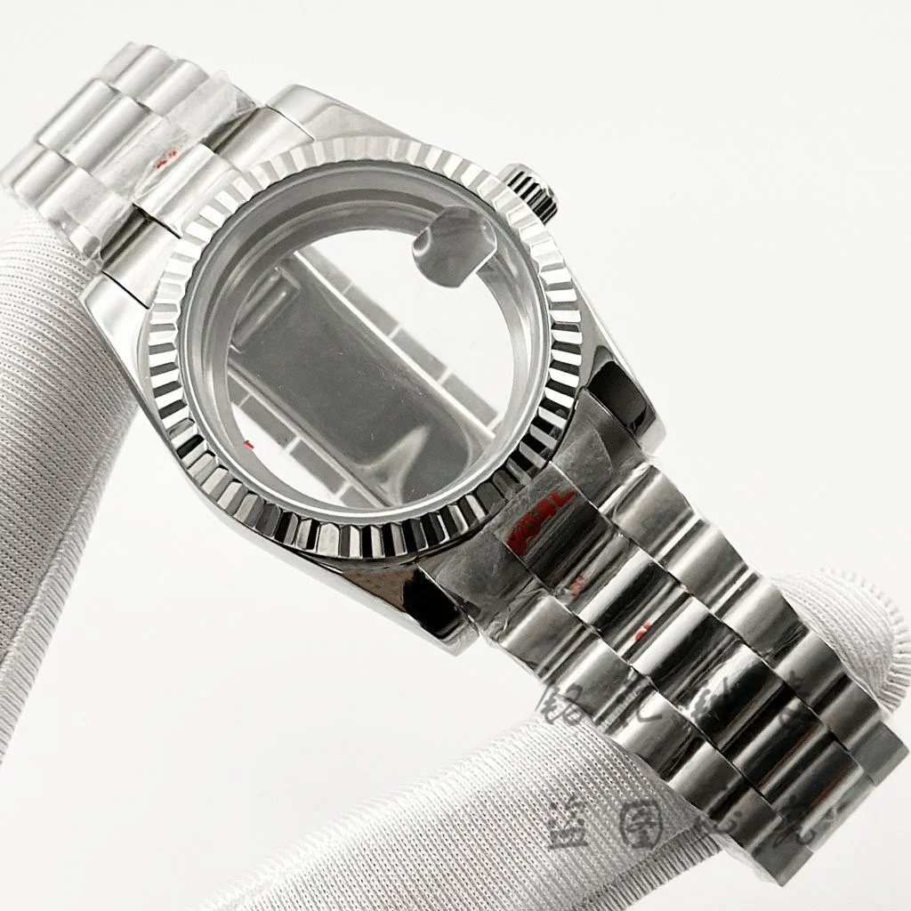 Fluted Curved High-Quality Waterproof Sapphire Watch Bracelet