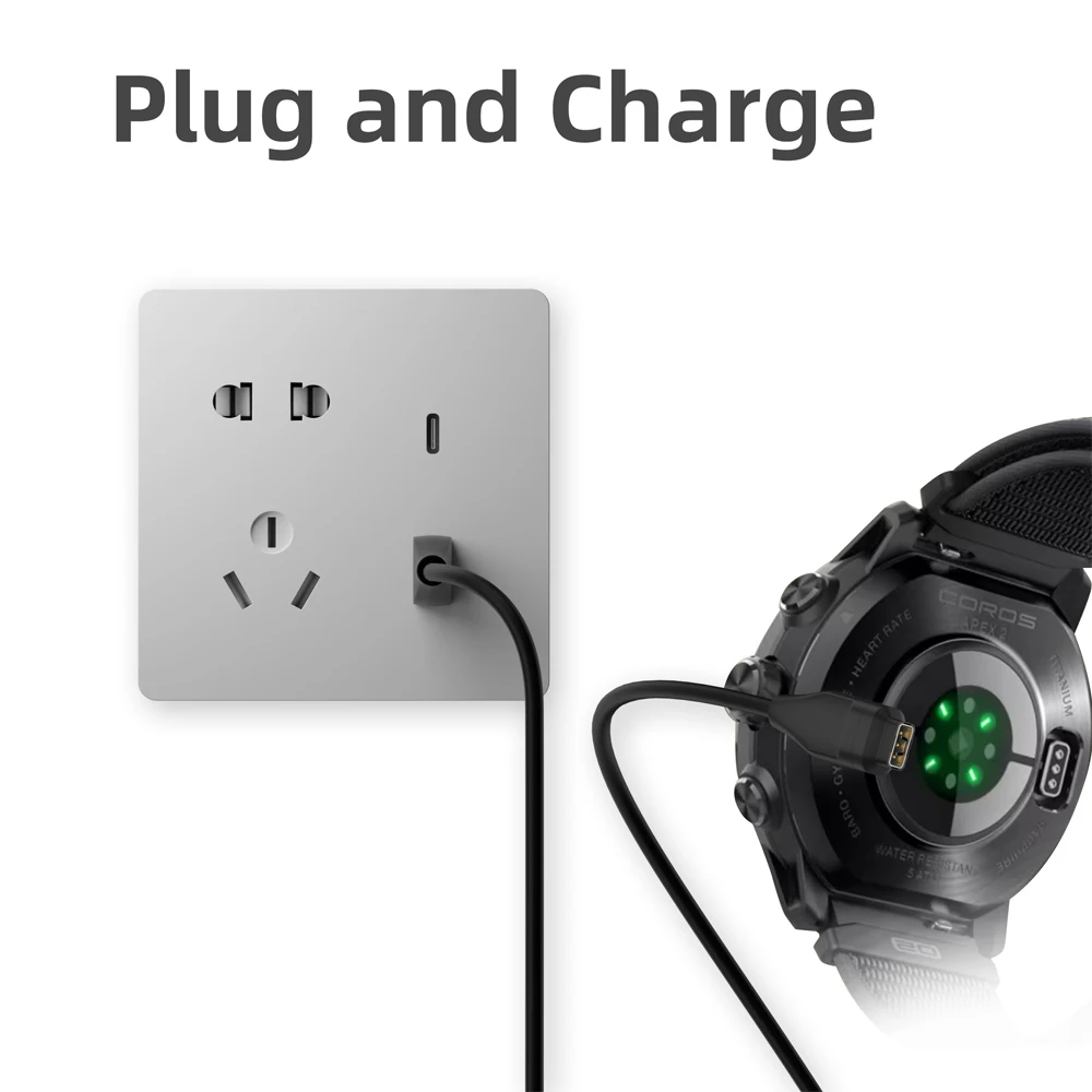 Typ-C-Ladeadapter für COROS APEX 2 Pro/APEX 42 mm 46 mm USB-C-Ladeanschluss für COROS Pace 3/Pace 2/Vertix/Vertix 2 – Detail 11