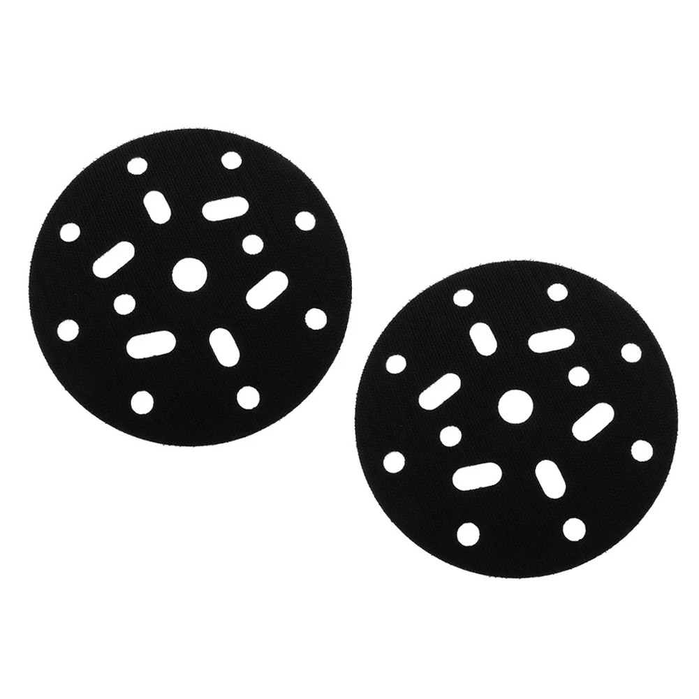 Sanding Pads 2pcs 6 Inch 150mm Interface Pad Protection Disc 17-Holes Soft Sponge Interface Pad For Sander Backing Pads Buffer Power Tools
