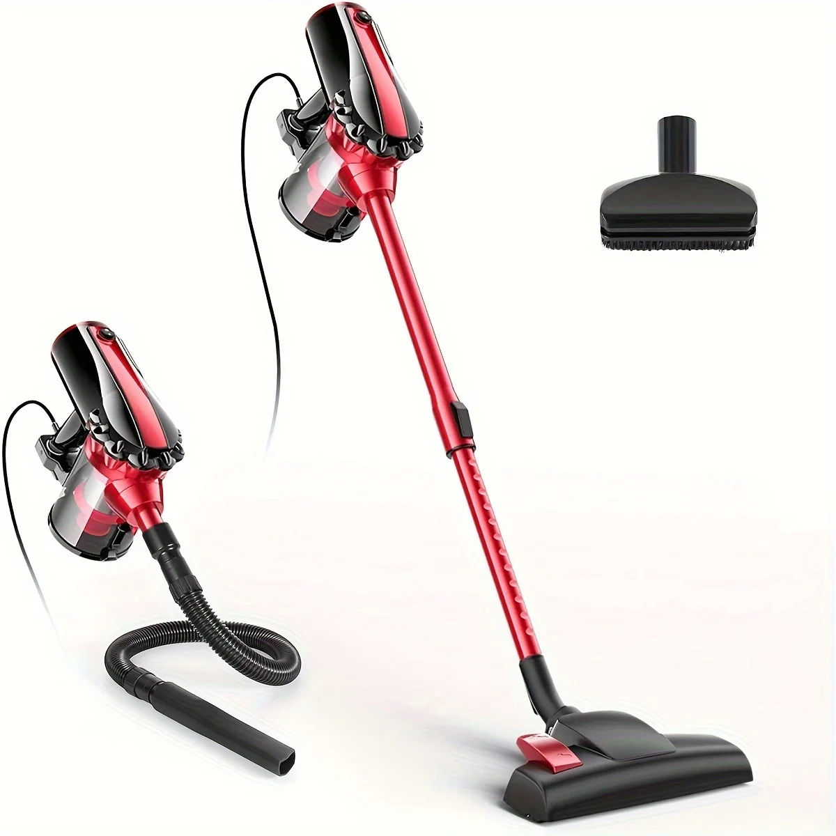 

Проводной пылесос с шлангом, мощный пылесос 17 кПа с всасывающей палочкой и шнуром длиной 23 фута для ковровых покрытий, шерсти животных, твердого пола D2