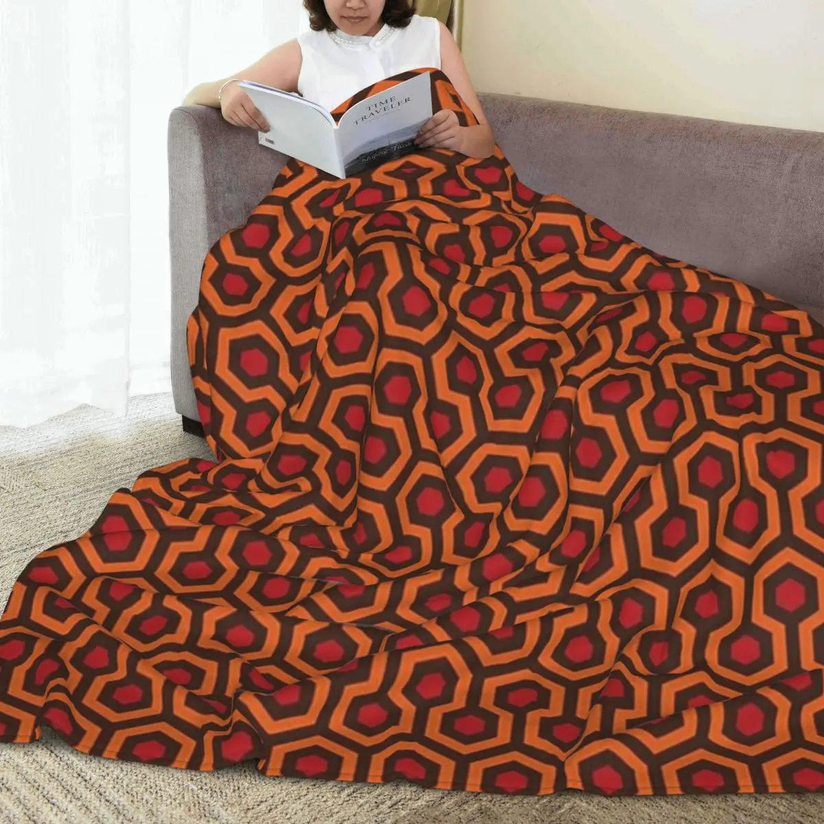 The Overlook Hotel Carpet Blanket Fleece Super Soft Sofa Throw Blankets For Couch Bedding Office Throws Bedspread Quilt 5