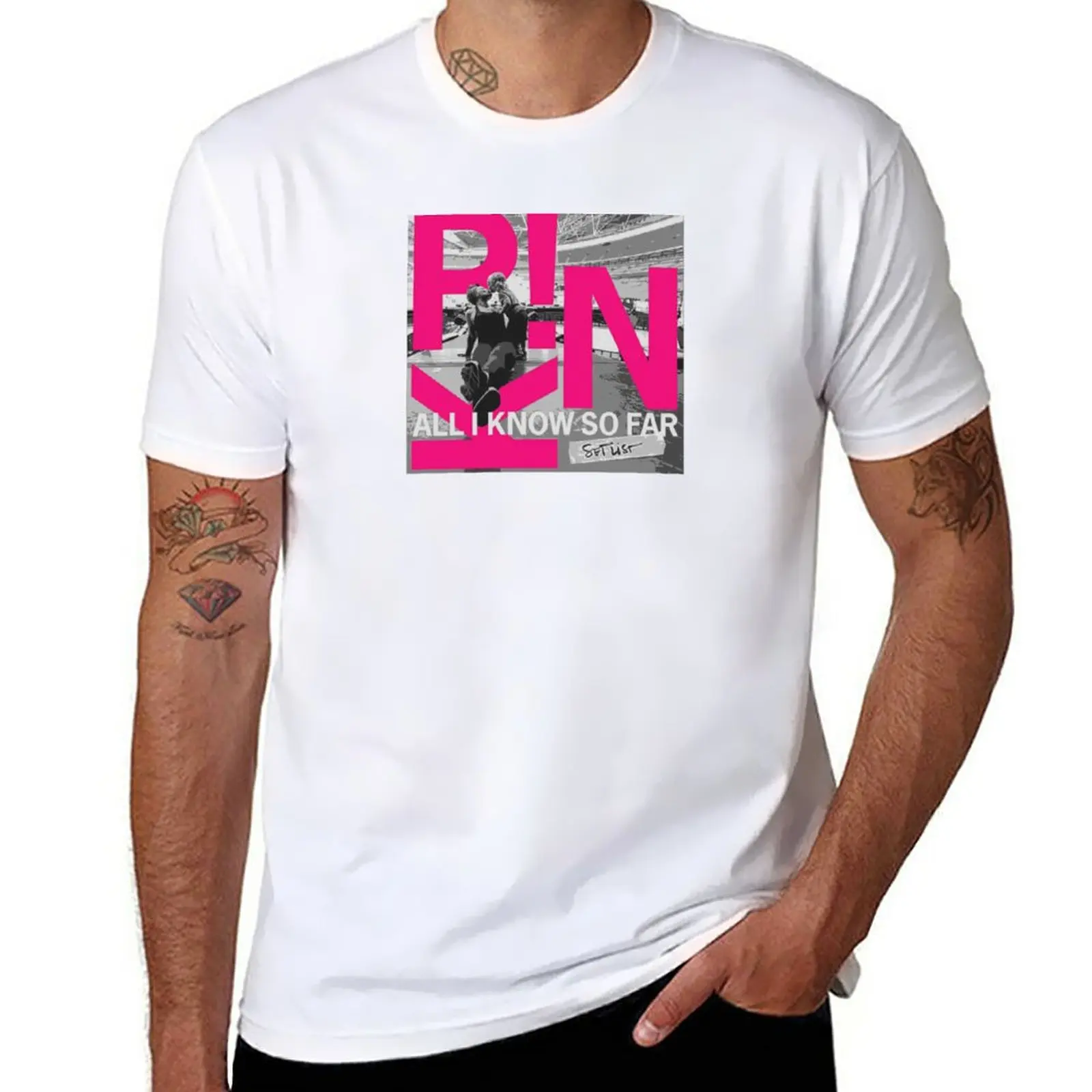 

New All I Know So Far, Pink T-Shirt oversized t shirts oversized t shirt mens t shirt graphic