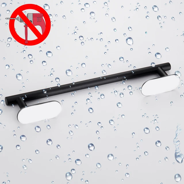 50 ซม.สแตนเลสชั้นวางผ้าเช็ดตัวห้องน้ําไม่มีเจาะSelfกาวติดผนังผ้าเช็ดตัวเสื้อผ้าชั้นวางผู้ถือแขวนHome Bath Rack 3