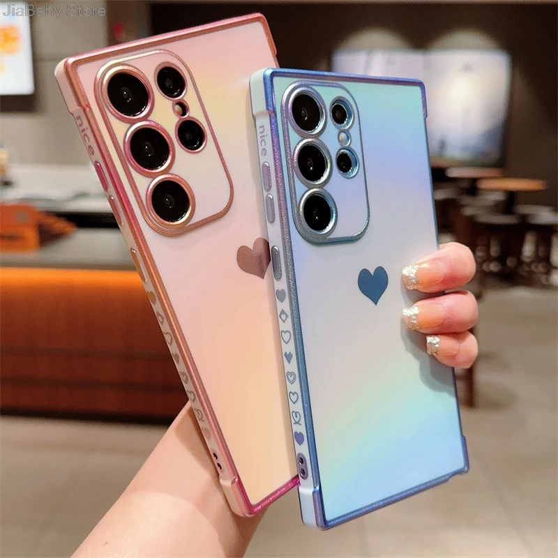 Luxury Rainbow Liquid Phone Case With Camera Protection & Holder_voghion.com