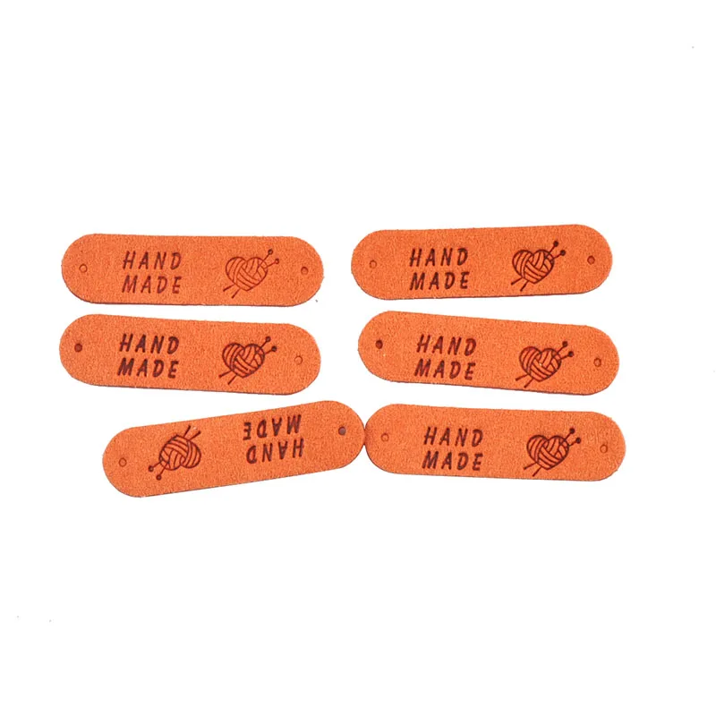 20Pcs 4.5x1.2cm 15Colors Mixed Leather Embossed Labels Sewing Accessories 2holes Garment Tag leather labels,clothing labels,leather tags,garment labels,sewing labels