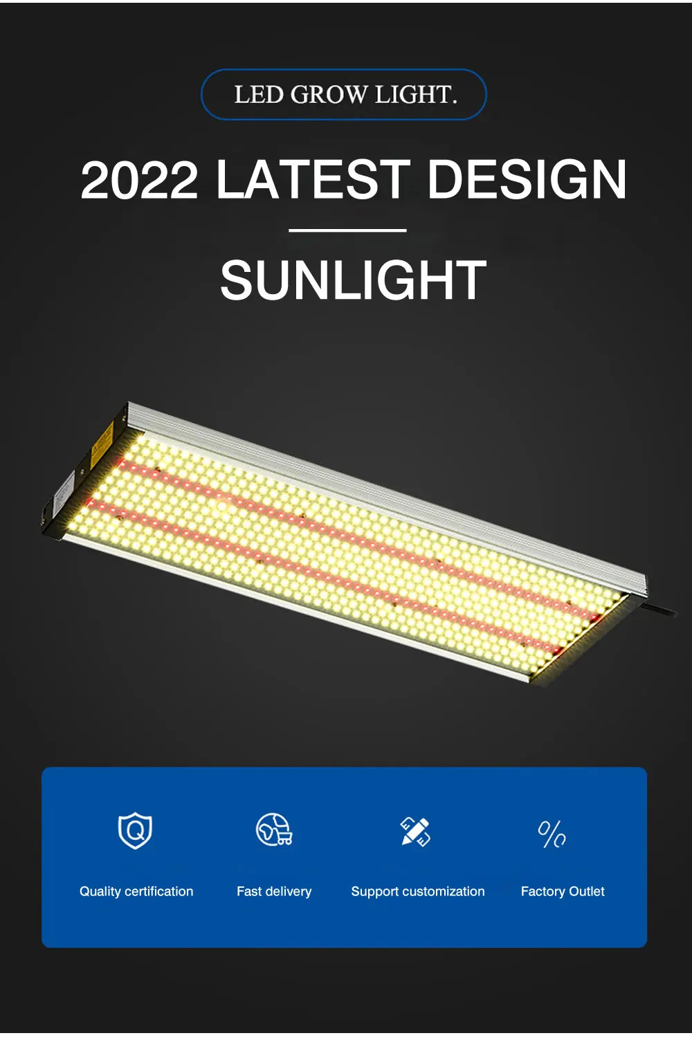 Cresce a Luz Conduziu a Lâmpada das Plantas para a Floração do Crescimento com Motorista Médio do Poço o Espectro Completo de P1000 Samsung Quantum P2000 P3000 Lm281b Qb288 10 cresce a luz samsung lm281b qb288 quantum