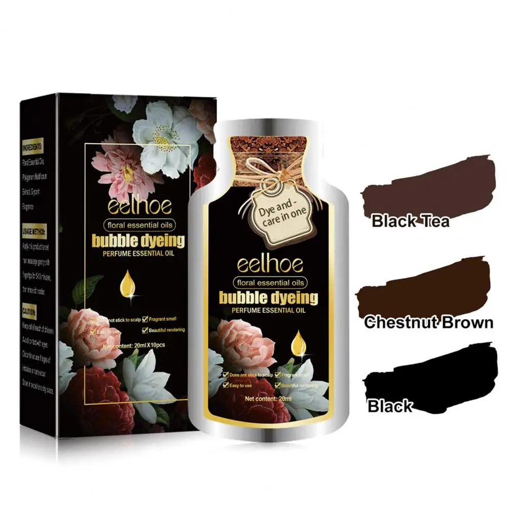 Bubble Hair Dye Natural Hair Dye Gentle Natural Plant with Long Lasting Color Nourishing Essential for Non-irritating