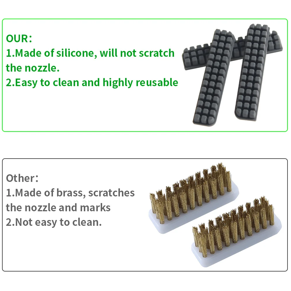 Brosse à Buse En Silicone Pour Imprimante 3D Bambu Lab A1, Outil De Nettoyage De Buse Pour Imprimante 3d Hotbed 6 Pieces 89996926