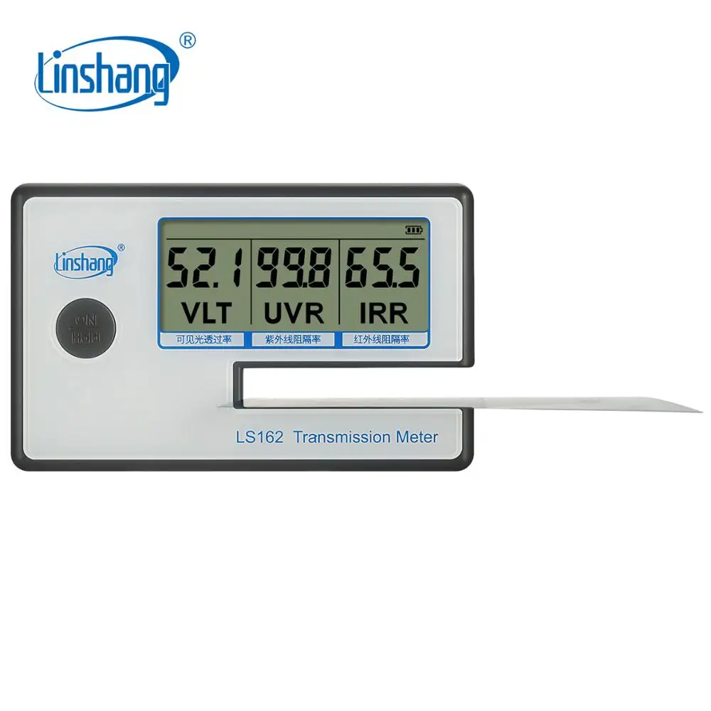Linshang Portable Transmission Meter for Solar Film Glass Window Tint with VL Transmittance UV IR Rejection Bblocking Rate LS162