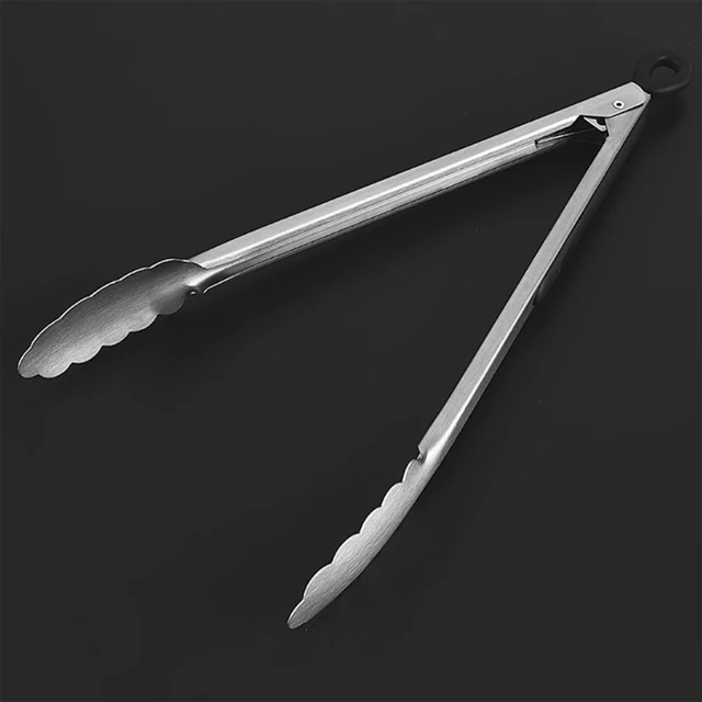 Bbq Grill Tong Clip Kenyér Rozsdamentes Acél Szilikon Food Camping Főző Tartozékok Barbecue Tool - Image 4