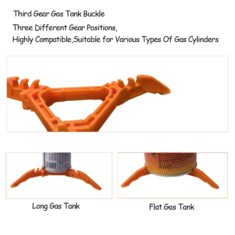 Portable Folding Gas Cylinder Holder Universal Tripod Outdoor Camping Gas Cylinder Stove Base Camping Supplies Convenient
